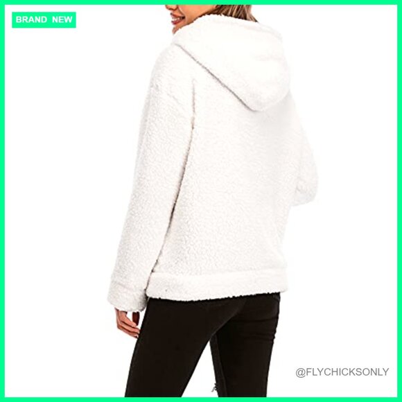 Faux Fur Fleece Lined Hooded Oversized Winter Jacket - Picture 5 of 7